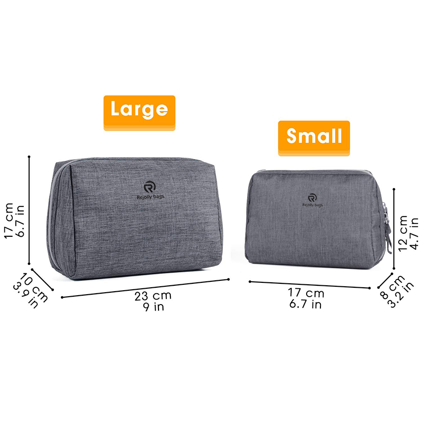 Large Makeup Bag Zipper Pouch Travel Cosmetic Organizer for Women and Girls Cosmetic Bag RJ21667