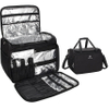Toiletry Travel Bag, Cosmetics Beauty Hairdresser Bag with Shoulder Strap Insulation Material Cosmetic Bag RJ21684