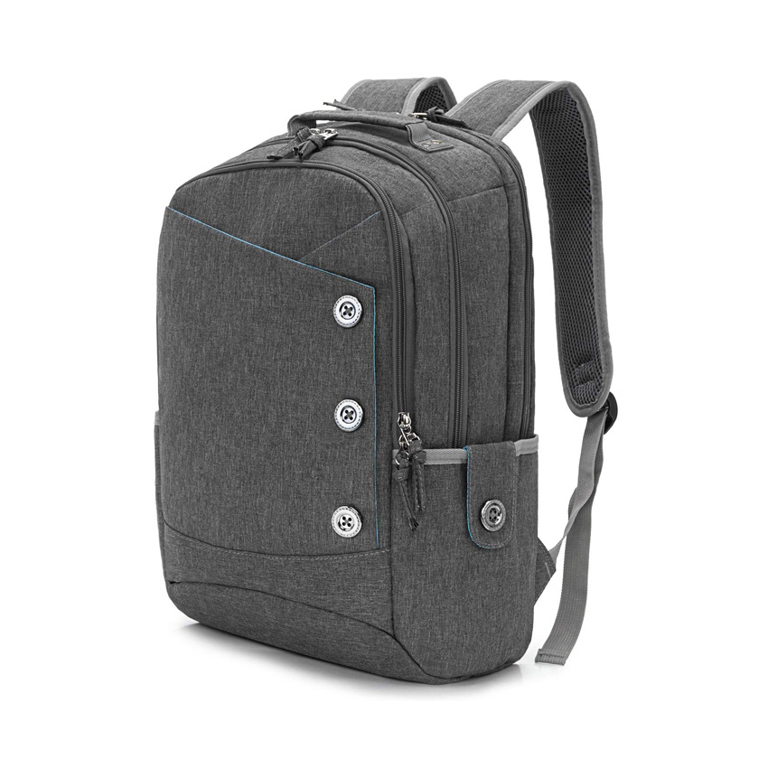 Lightweight Everyday Bag with Water-Resistant Fabric Campus Backpack Slim Laptop Backpack Casual Travel Daypack