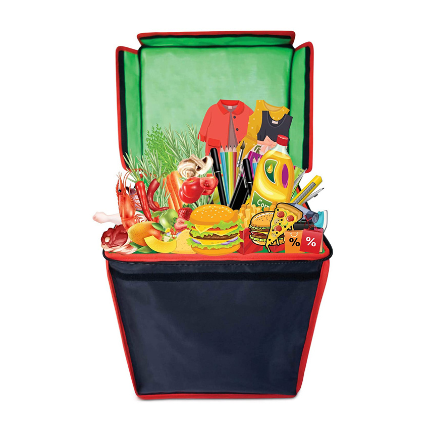 Food Delivery Bag Waterproof Pizza Bag Hot Cold Pack Lunch Cooler Bag