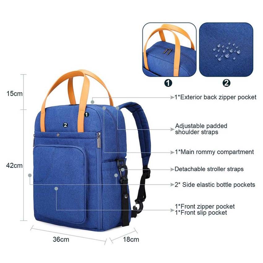 Baby Diaper Backpack Bag Lightweight Diaper Bags Multifunctional Woman Bag