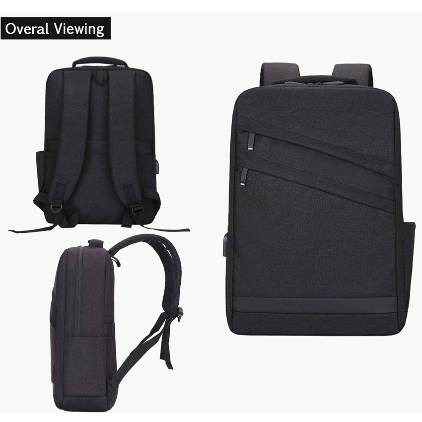 Laptop Backpack Slim Business Computer Backpack with USB Charging Port for Men and Women College Computer Back Packs Travel Rucksack