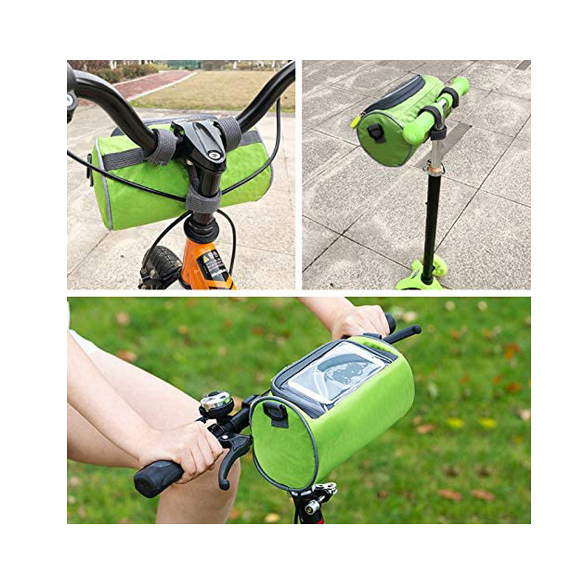 Travel Sports Waterproof Bicycle Handlebar Bag with Transparent Pouch Road Bicycles Accessories Top Tube Saddle Seat Bag