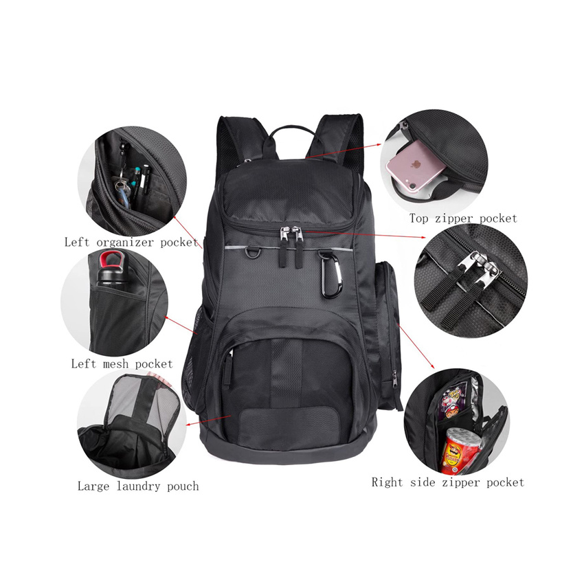 Large Sports Backpack for Swim, Outdoor, Gym, Basketball Sports Bags