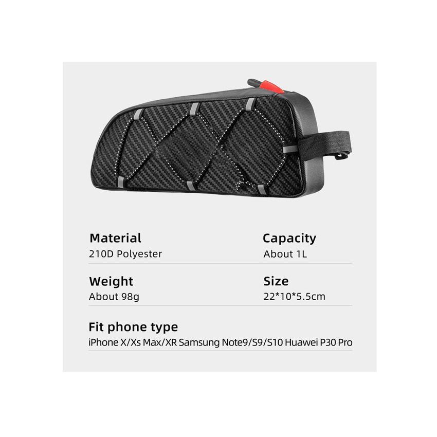 Bicycle Frame Bag Bicycle Crossbar Bike Cycling Bag Bicycle Phone Holder Bike Bicycle Phone Pouch