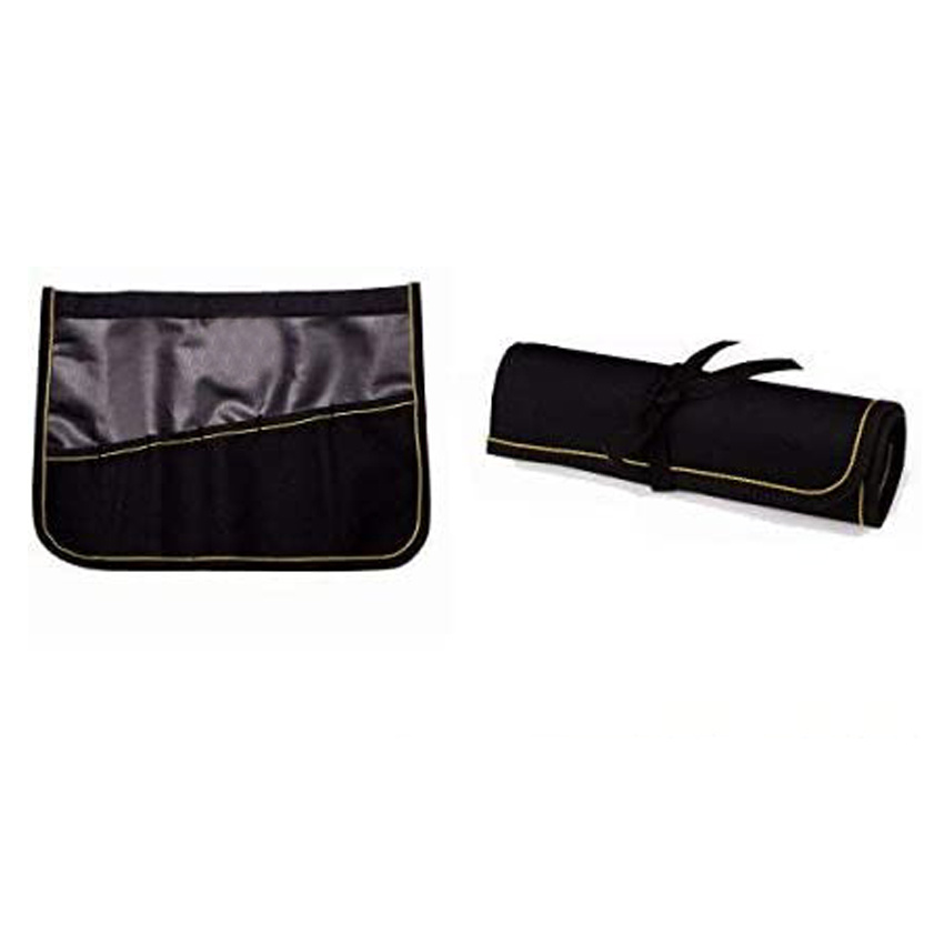 Canvas Big Tool Bag Rolling Organizer Bag Roll Tool Bag with 25 Pockets Combination