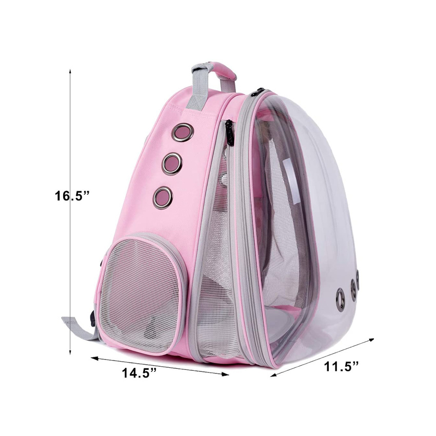 Front Expandable Pet Carrier Backpack Pet Accessories Bag Ventilated Pet Cage