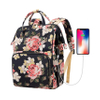 Water Resistant College School Backpack with USB Charging Port, Laptop Backpack for Women Fashion Travel Bags