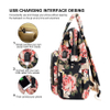Water Resistant College School Backpack with USB Charging Port, Laptop Backpack for Women Fashion Travel Bags