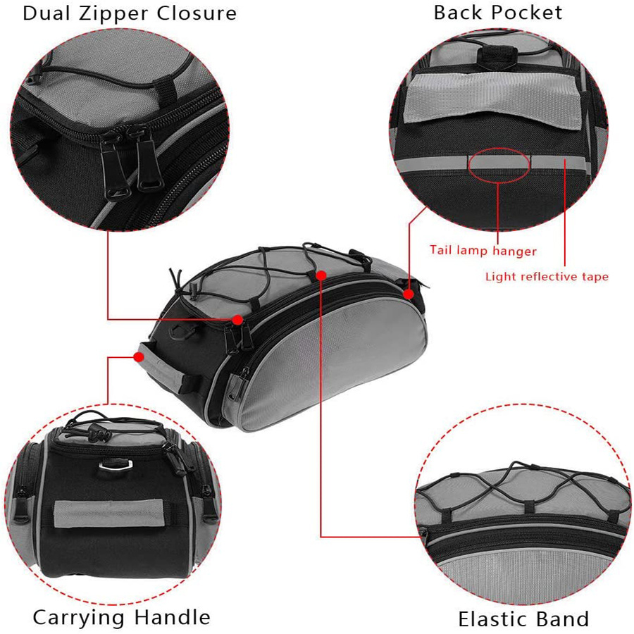Multifunctional Bicycle Rear Seat Bag Bicycle Under Seat Bag Bicycle Rear Basket Bicycle Saddle Bag Under Seat