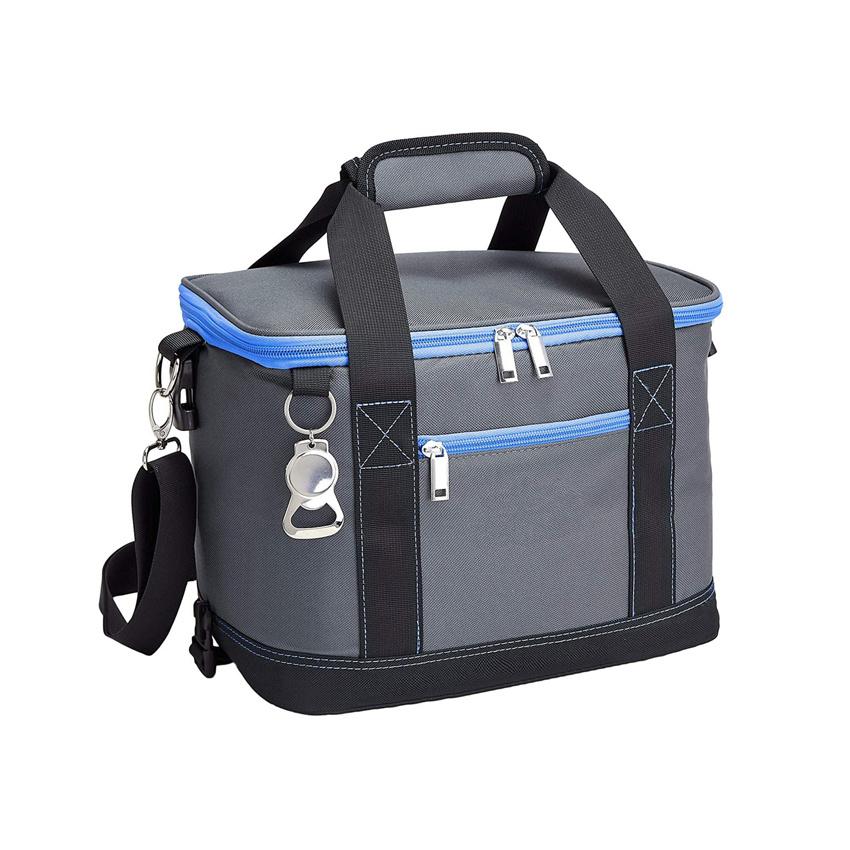 Insulated Cooler Bag Collapsible Thermal Bag with Removable Shoulder Strap Beach Picnic Bag
