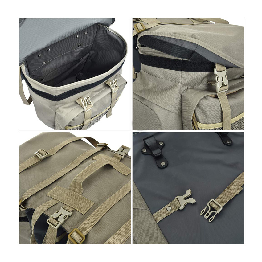 Adjustable Large Capacity Bike Bag 600D Polyester Waterproof Pannier Bags for Bicycles Double Pannier Bag