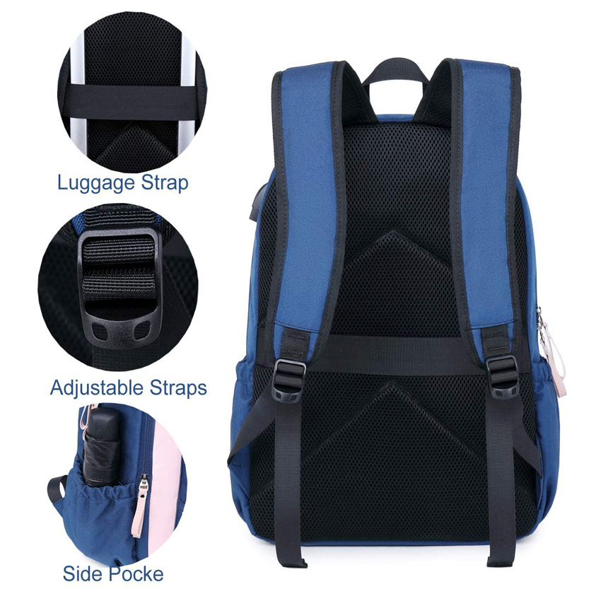 Travel Backpack Casual Daypack Laptop Backpack for Women College Backpack with USB Charging Port