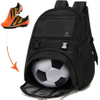 Youth Soccer Sports Backpacks for Soccer, Basketball, Football with Ball Holder for Boys Girls Ball Bag RJ196117