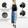Gym Bag Drawstring Backpack X-Large Sports Bag with Inner Zipper Pocket for Men Women Waterproof Cinch Gym Ball Bag RJ196128