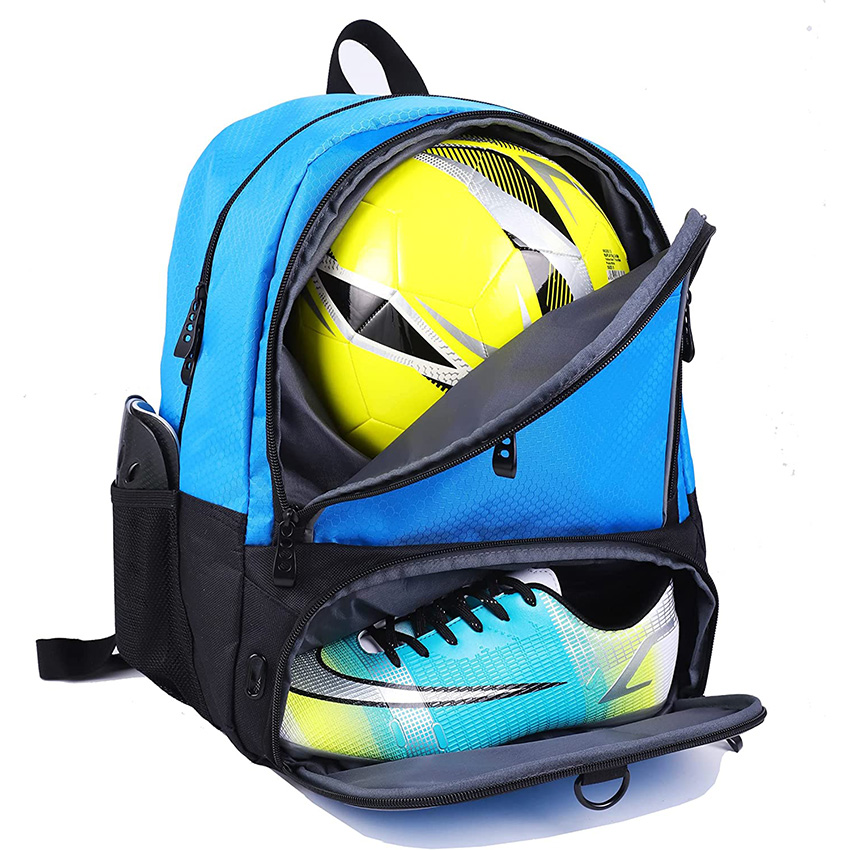 Youth Soccer Backpack & Bags for Basketball, Volleyball & Football with Ball Compartment All Sports Bag Gym Ball Bag RJ19692