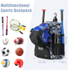 Lightweight Baseball Equipment Backpack with Shoe Compartment, Bat Backpack with Fence Hook for TBall Bat, Helmet Baseball Bag RJ19685