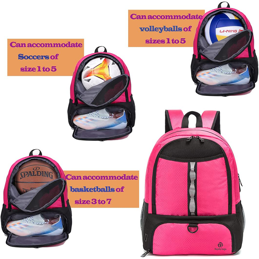 Youth Soccer Bags Soccer Backpack Basketball vollyball Football Bag& Backpack Kids Ages 6 and Up Sports Ball Bag RJ19696