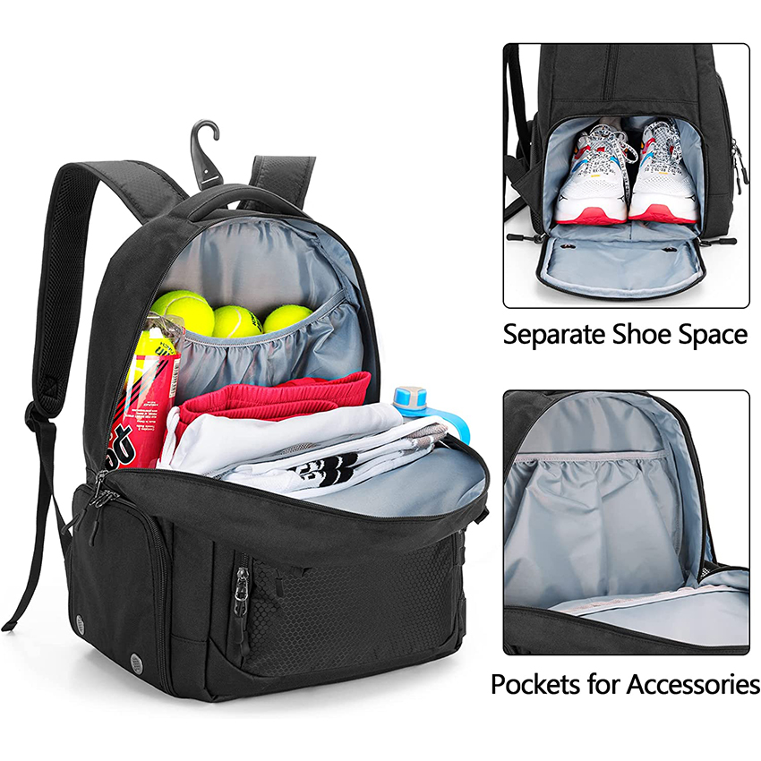 Tennis Bag for Men/Women to Hold 2 Rackets, Tennis Backpack with Separate Shoe Space for Tennis Sports Bag RJ196154