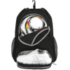 Drawstring Backpack, Soccer Basketball Backpack with Shoe & Ball Compartments and Wet Pocket Gym Ball Bag RJ196127