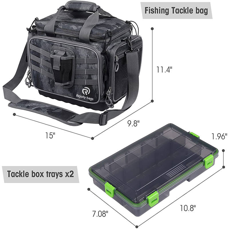 Large Water-Resistant Fishing Storage Bag And Rod Holder Fishing Rod Bags