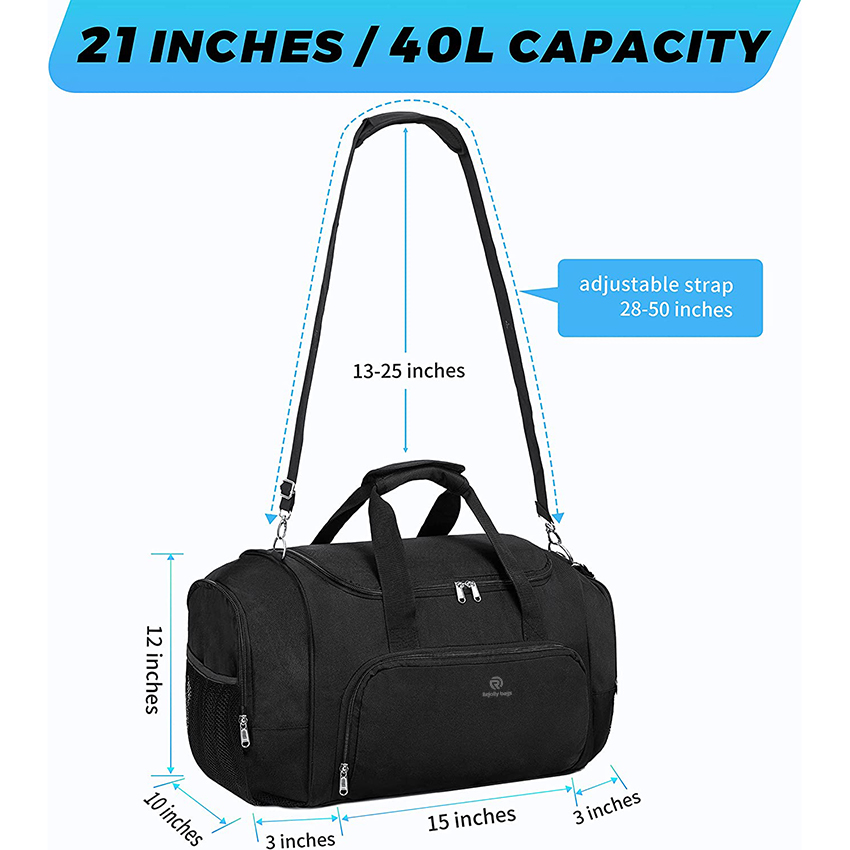 Large Gym Bag for Women and Men Lightweight Duffel Bag with Water Bottle Pocket for Sports Gym Travel Duffel Bags RJ204210