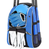 Softball Bat Bag with Shoe Compartment, T Ball Equipment Gear for Youth and Adults, Lightweight Baseball Bag Hold 4 Bats, Baseball Bags RJ19676