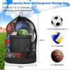Extra Large Ball Bag, Mesh Soccer Ball Bag, Adjustable Shoulder and Portable Strap Design fit Coach,Adults and Kids Ball Bag RJ19687