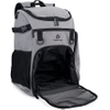Large Gray Adult Sports Gym Backpack for Men and Women with Ball Compartment for Basketball, Volleyball, Soccer Ball Bag RJ19688