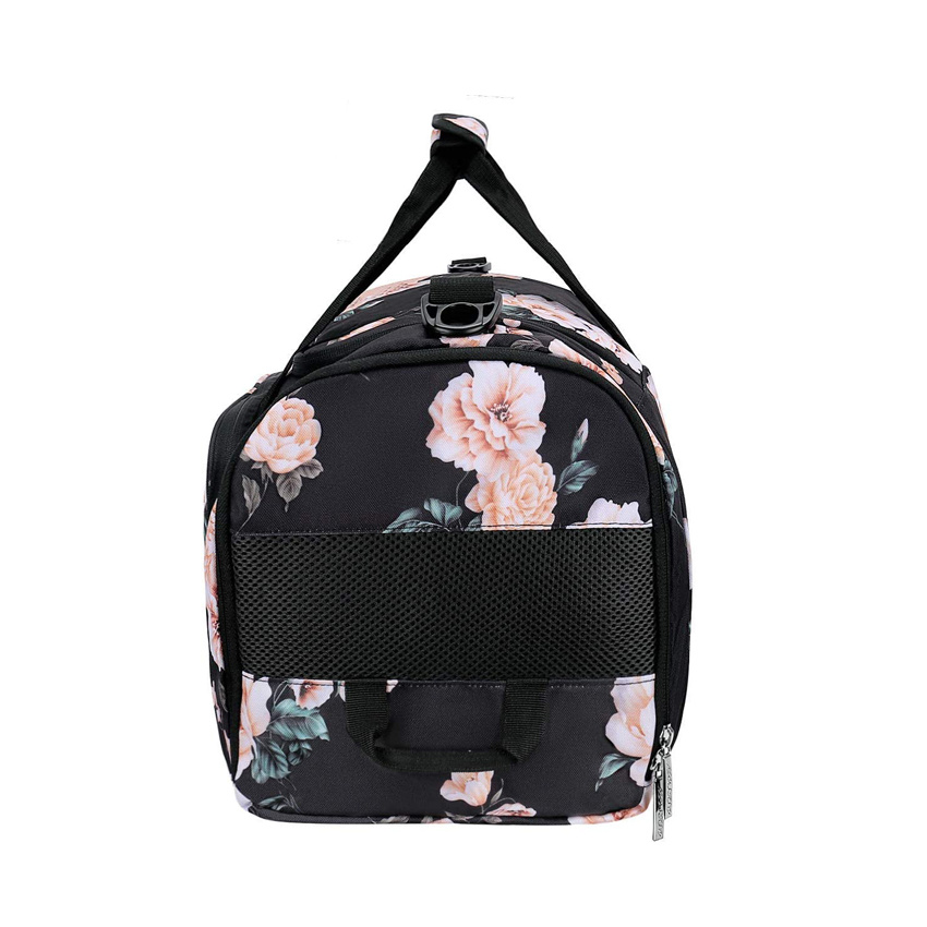 Peony Sports Duffel Gym Bag Woman Tote Bag Large Capacity Luggage Bags