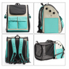 Expandable Cat Carrier Backpack Ventilated Collapsible Pet Bag for Travel Hiking and Outdoor