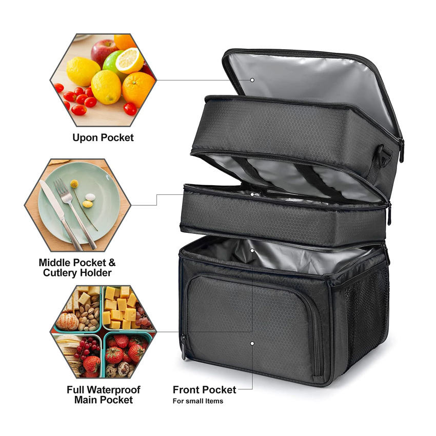 Insulated Sturdy Lunch Cooler Bag Wholesale Fishing Ice Box Meal Bag