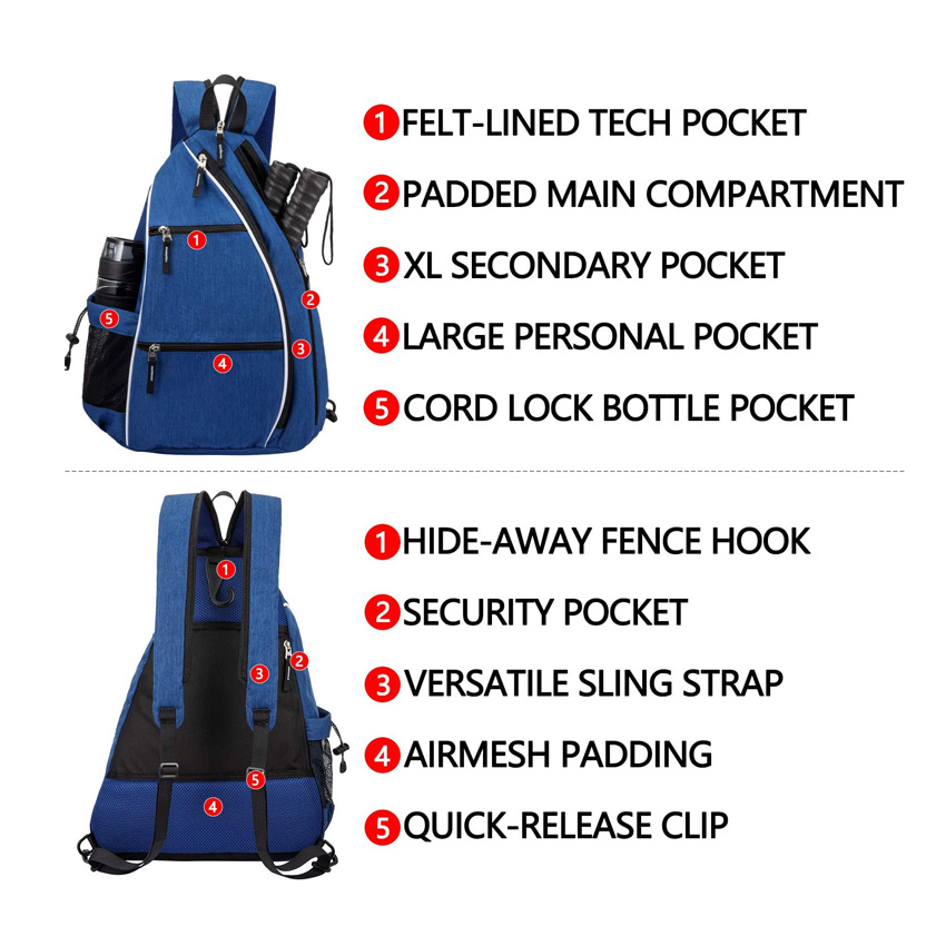 School Tennis Bag Outdoor Travel Sports Backpack Sling Gym Bag Wholesale Laptop Bag