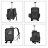 Wheeled Pet Carrier Backpack Pet Stroller Travel Carrier Car Seat for Small Dogs Cats Puppies