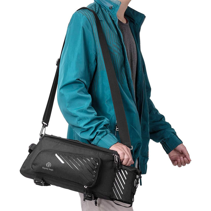 Bike Trunk Bag Bicycle Rack Rear Carrier Bag Commuter Luggage Pannier with Rain Cover Cycling Bag