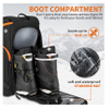 Ski Boot Bag Snowboard Boot Backpack Waterproof Travel Luggage Pack