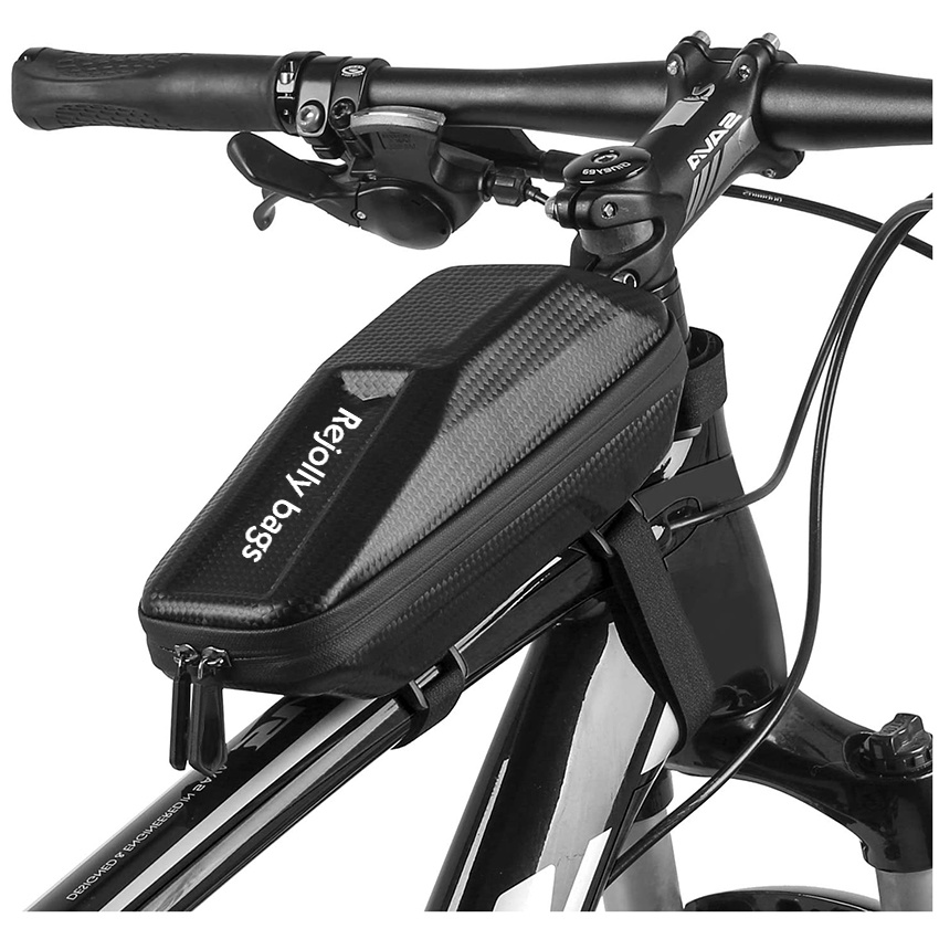 Elegant Choise Waterproof Bike Top Tube Bag Front Bike Phone Bag with Double Zipper Handlebar Bicycle Frame Bag