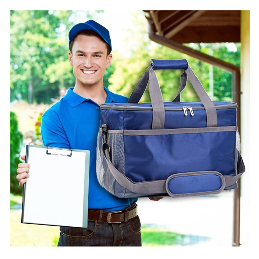 Waterproof Insulated Food Delivery Bag Hot Cold Food Transport Pack Food Warmer Bag