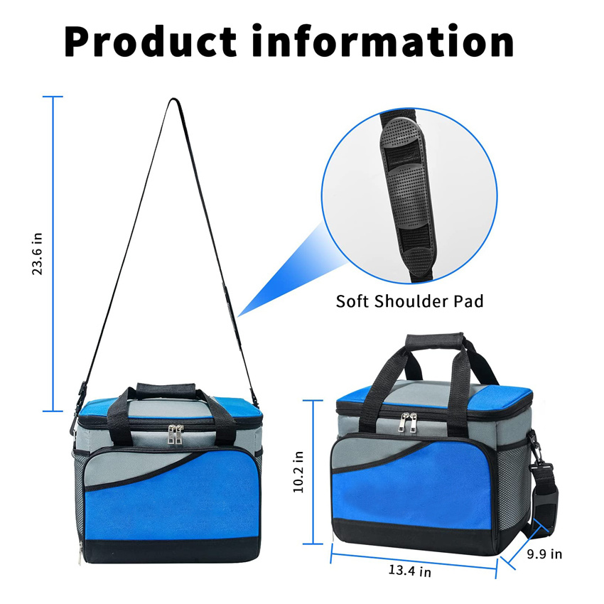 Lunch Bag Insulated Hot Cold Thermal Bag for Work Picnic Hiking Beach Fishing