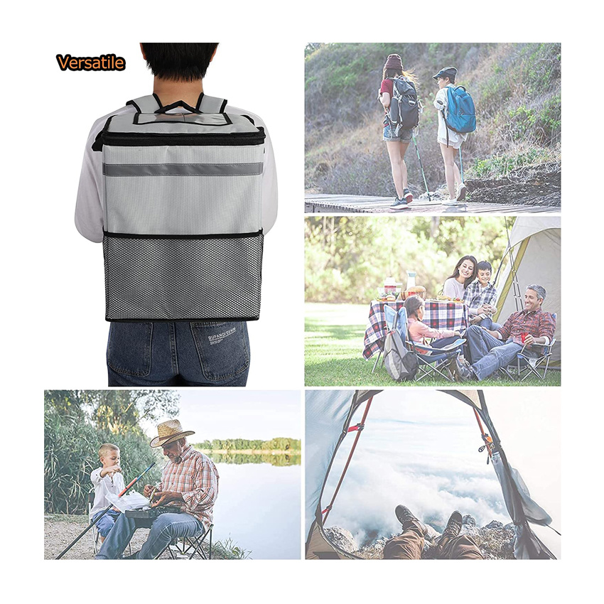 Thermal Insulated Food Delivery Backpack Reusable Cooler Bag Camping Beach Bag