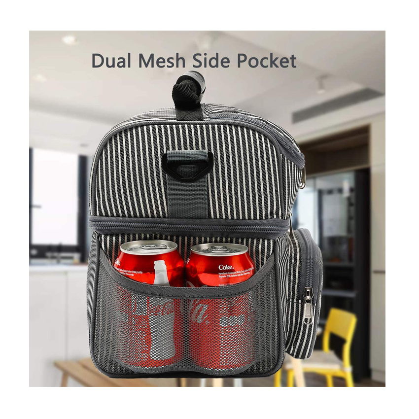 Multifunctional Beach Picnic Bag Ice Cooler Bag Fashion Tote Lunch Bag