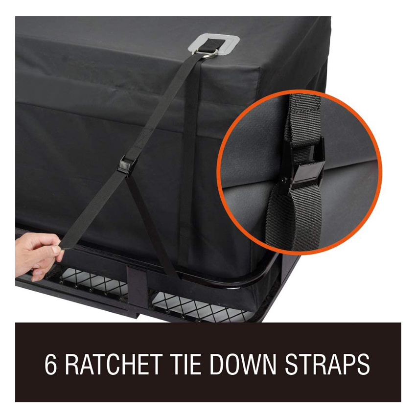 Heavy Duty Hitch Mount Cargo Carrier Roomy Durable Tarpaulin Roof Cargo Carrier Bag