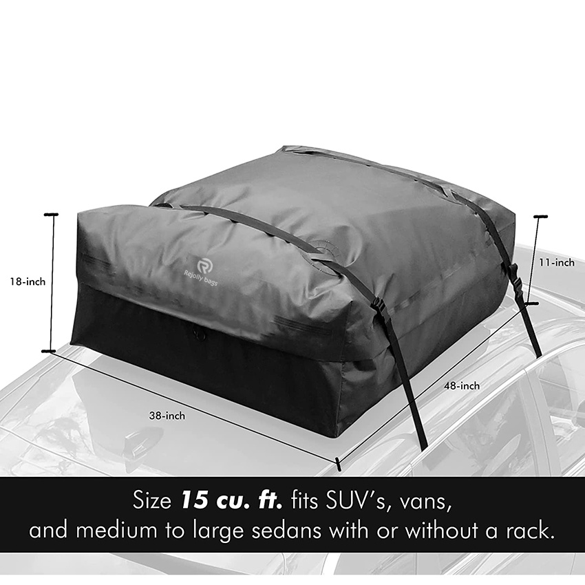 Waterproof Car Top Carrier for Top of Vehicle Includes Straps Mat Storage Rooftop Cargo Carrier