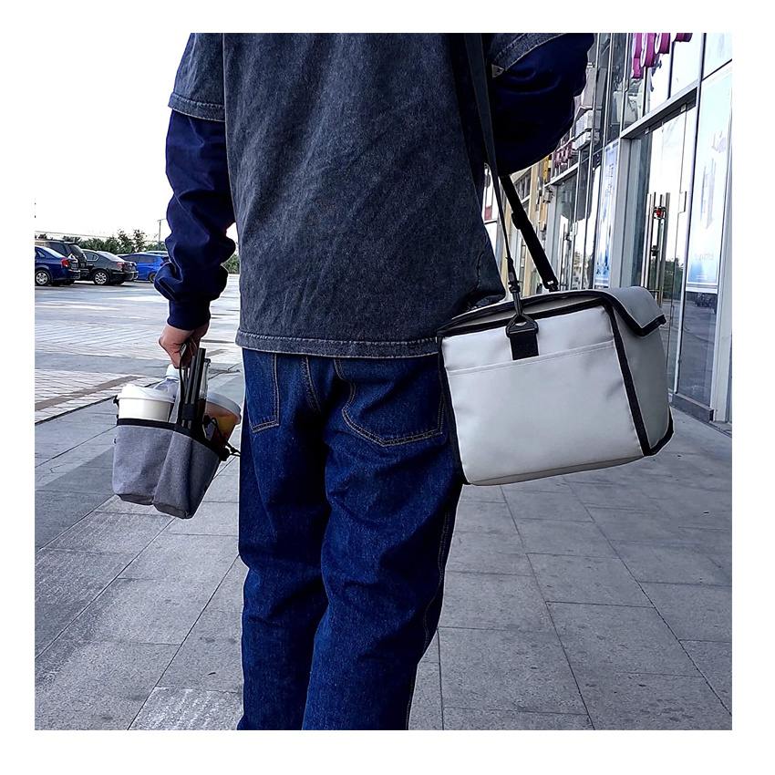 Insulated Drink Carrier Lunch Bag Picnic Basket Ice Cooler Bag Beach Bag