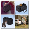 Collapsible Portable Cat Litter Box Black for Travel Light Weight Foldable Pet Carrier