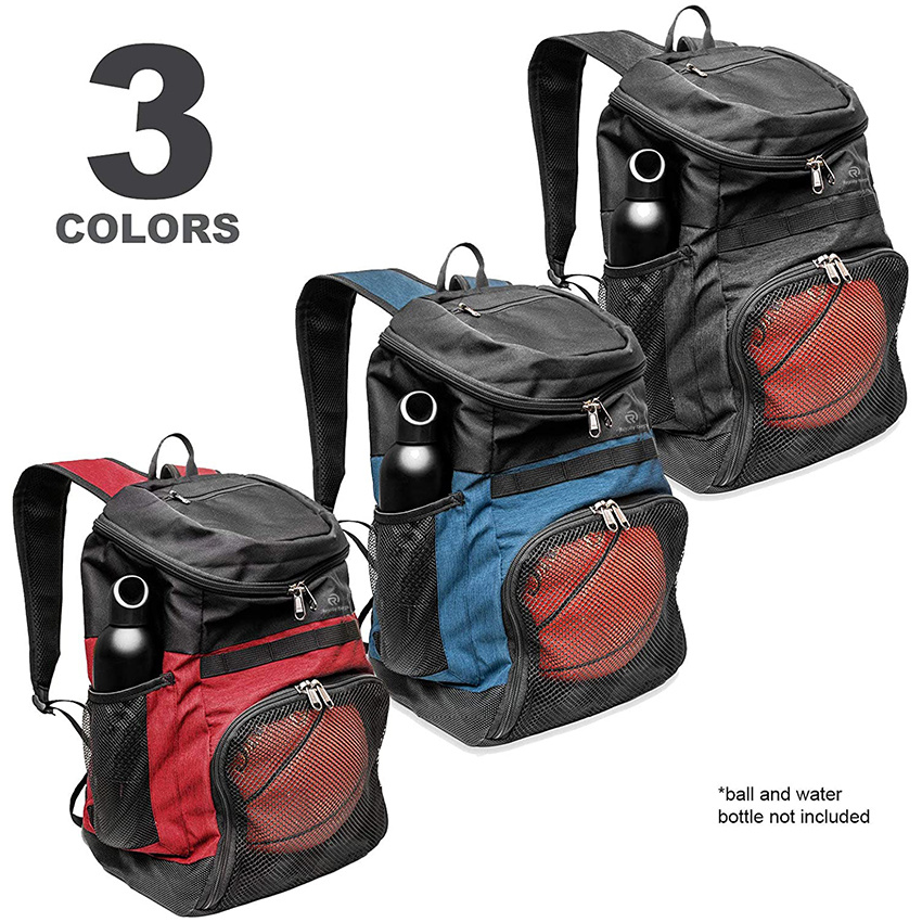 Basketball Backpack with Ball Compartment Sports Equipment Bag for Soccer Ball School Team – 2 Bottle Pockets Includes Laundry or Shoe Sport Bag