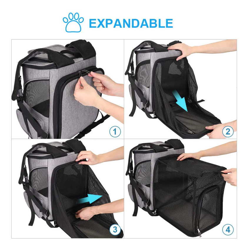 Portable Pet Carrier Backpack Large Pet Accessories Bag Pet Cage for Small Dogs Cats