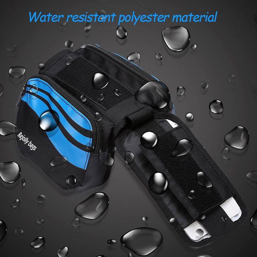 Bike Front 2-Sides Front Pannier Handlebar Bag Mobile Phone PVC Transparent for Mountain Bicycle Waterproof Pouch