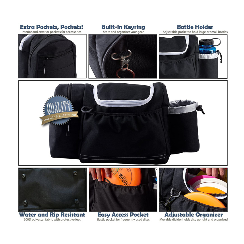 Wholesale Disc Golf Carry Bag Golf Equipment Tote Bag Foldable Frisbee Golf Basket