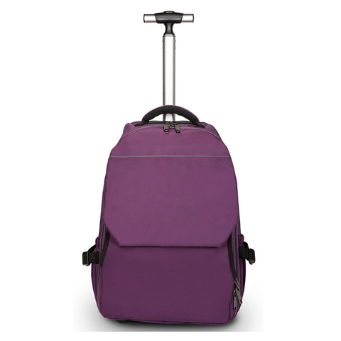 Multifunctional Business Trolley Luggage Backpack Water Resistant Rolling Bag